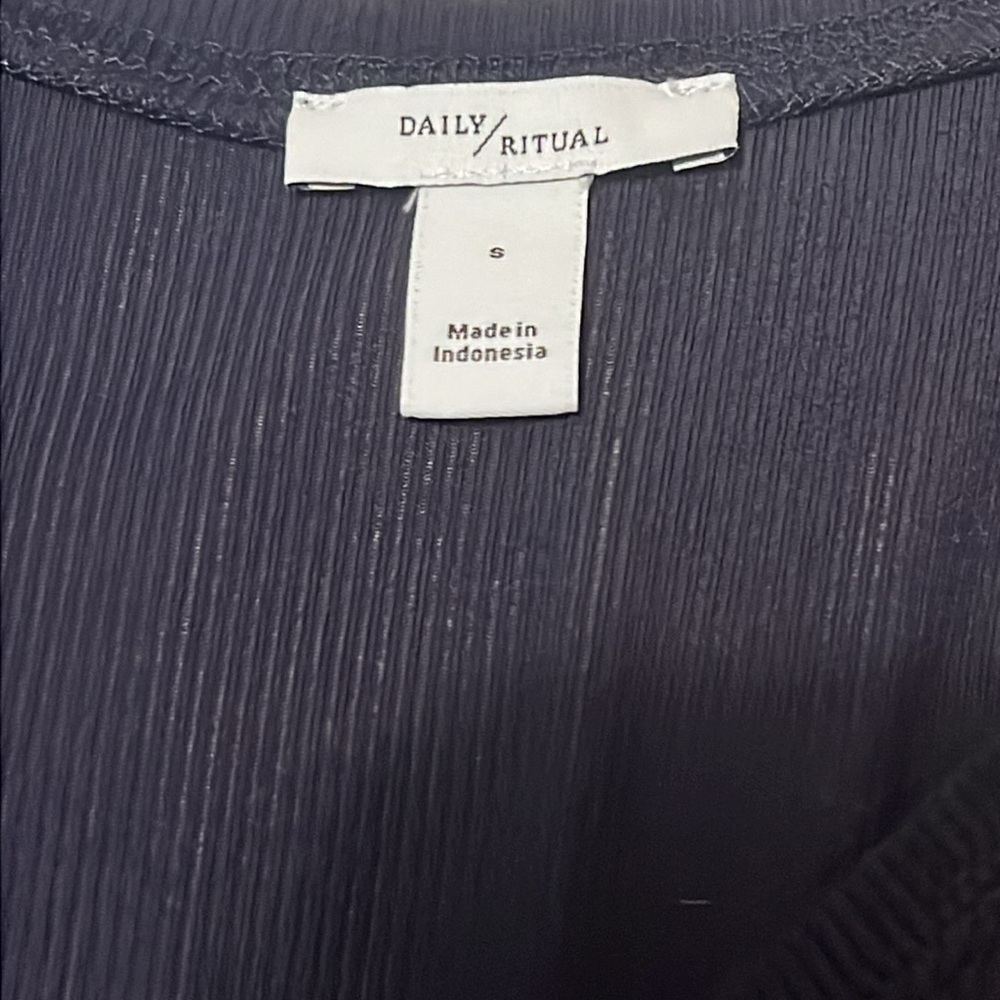 Daily Ritual Navy Jumpsuit with Pockets - Picture 5 of 5